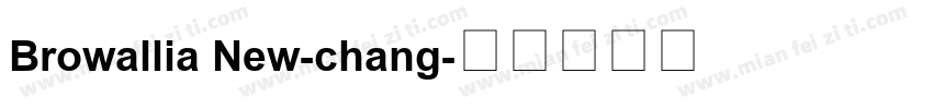 Browallia New-chang字体转换